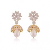 Designer Earrings with Certified Diamonds in 18k Yellow Gold - ER0995P